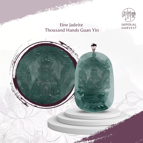 Fine Jadeite Thousand Hands Guan Yin