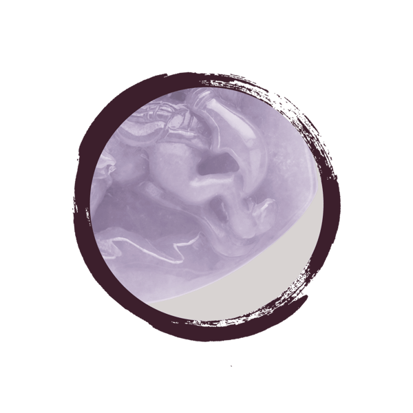 Imperial Harvest Fine Jadeite Guan Gong - Green Dragon Sabre