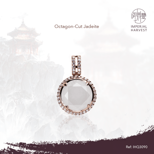 5.Octagon-Cut Jadeite-pandant