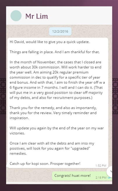 Victor Lim Testimonial