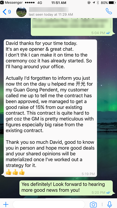 Calvin Wong Testimonial