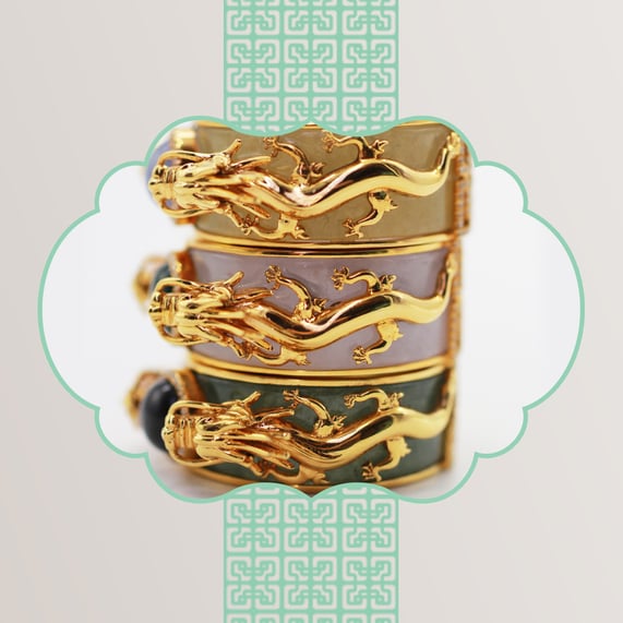 18k gold full-bodied Imperial Dragon