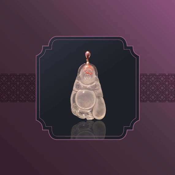 Imperial Harvest Exquisite Jadeite Laughing Buddha