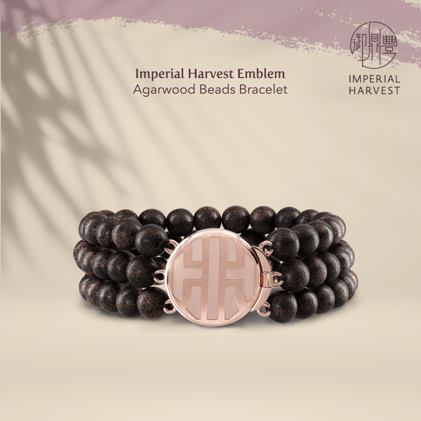 Agarwood Bead Bracelet with clasp