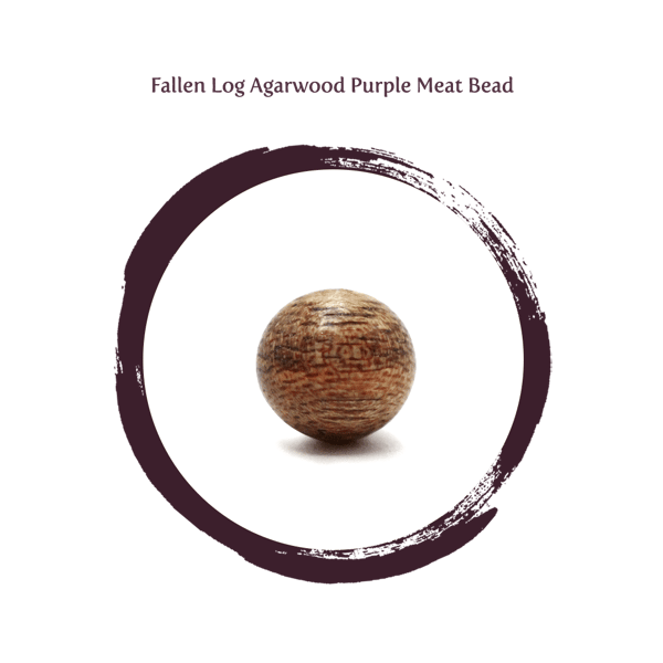Purple Meat Agarwood Bead