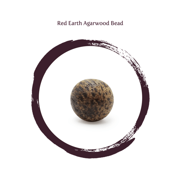 Red Earth Agarwood Bead