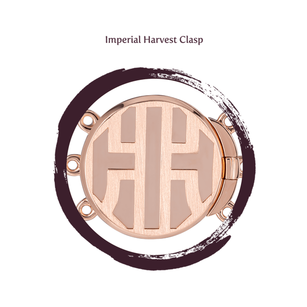 Imperial Harvest Agarwood Bead Bracelet Clasp close-up