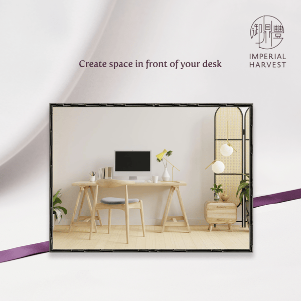 Create space in front of your desk