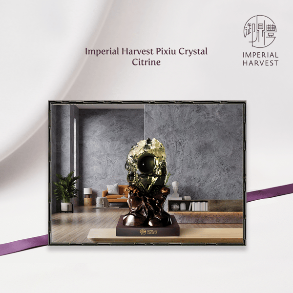 Imperial Harvest Pixiu Citrine Crystal