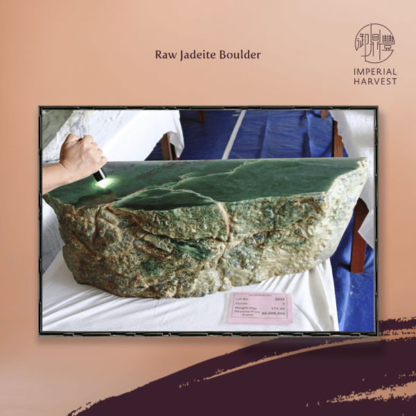 Raw jadeite boulder