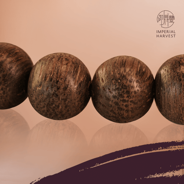 Agarwood Beads Bracelet close-up