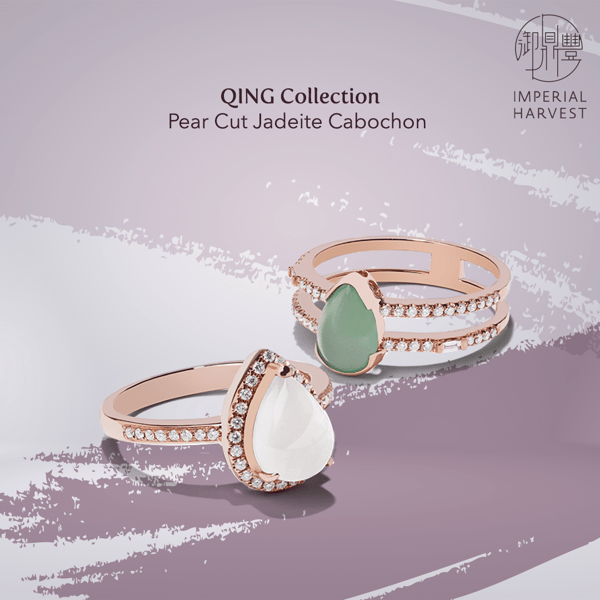 LiQiu_QING Collection_Pear Cut Jadeite Cabochon