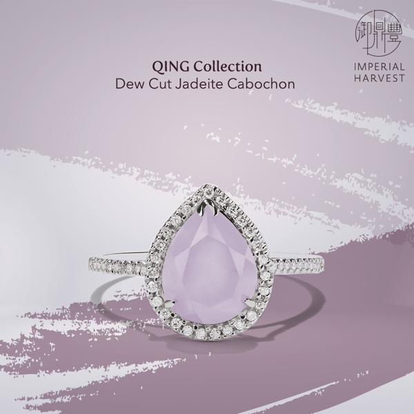 LiQiu_QING Collection_Dew Cut Jadeite Cabochon