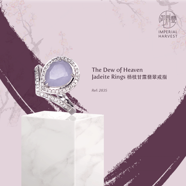Dew of Heaven Jadeite Ring | Pear Cut&nbsp;  Ref: 2835