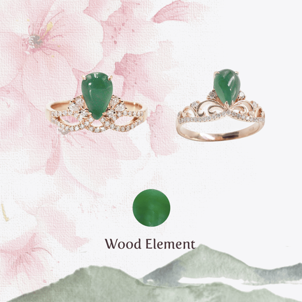 Imperial Tiara-Ring- wood