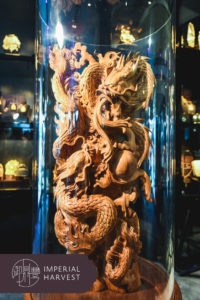 Imperial Dragon Sandalwood Sculpture 