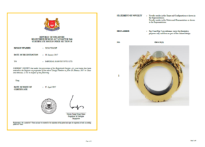 Imperial Dragon Ring Patent Certification