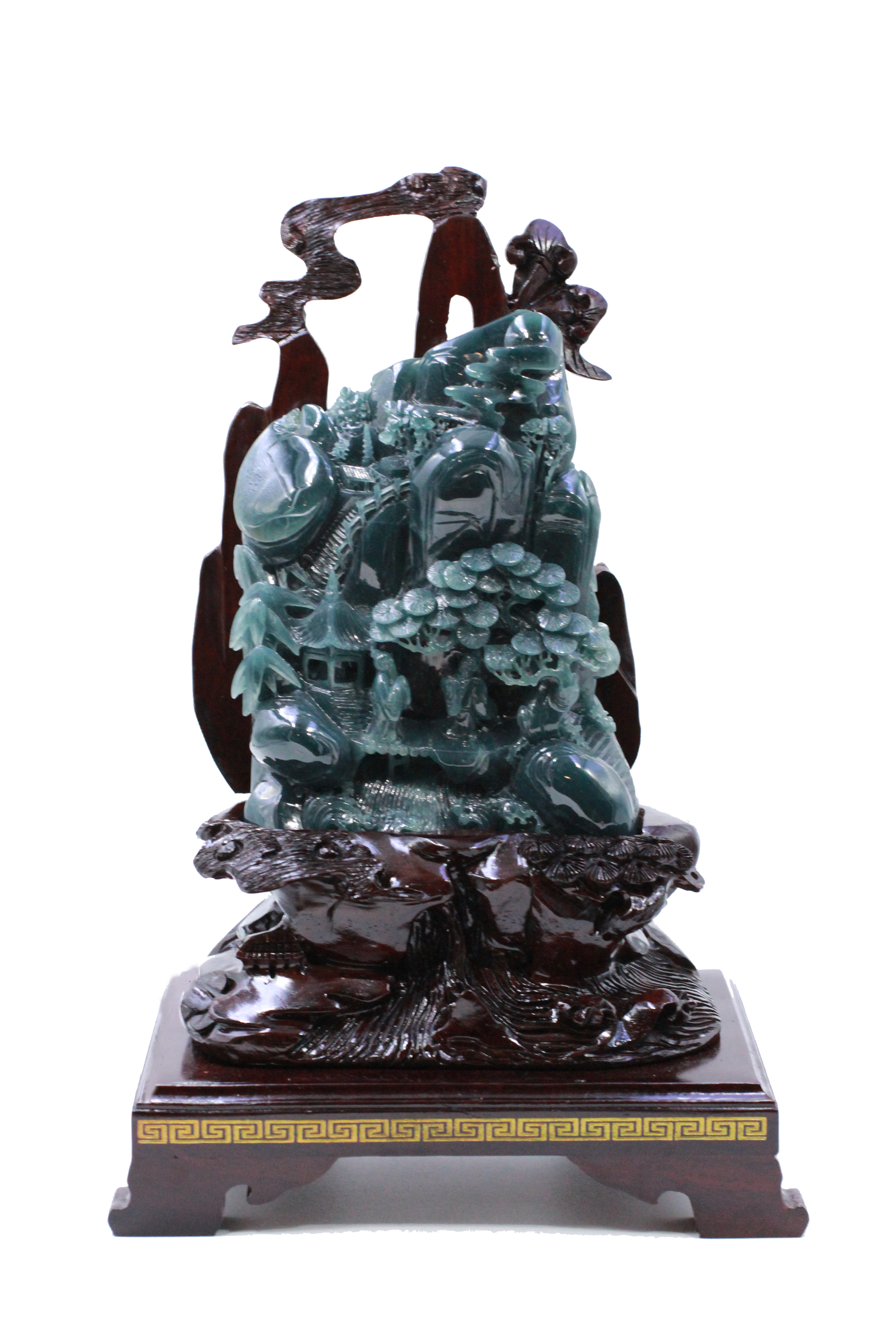 Qian Long Jadeite Earth Mountain - Ref 3236