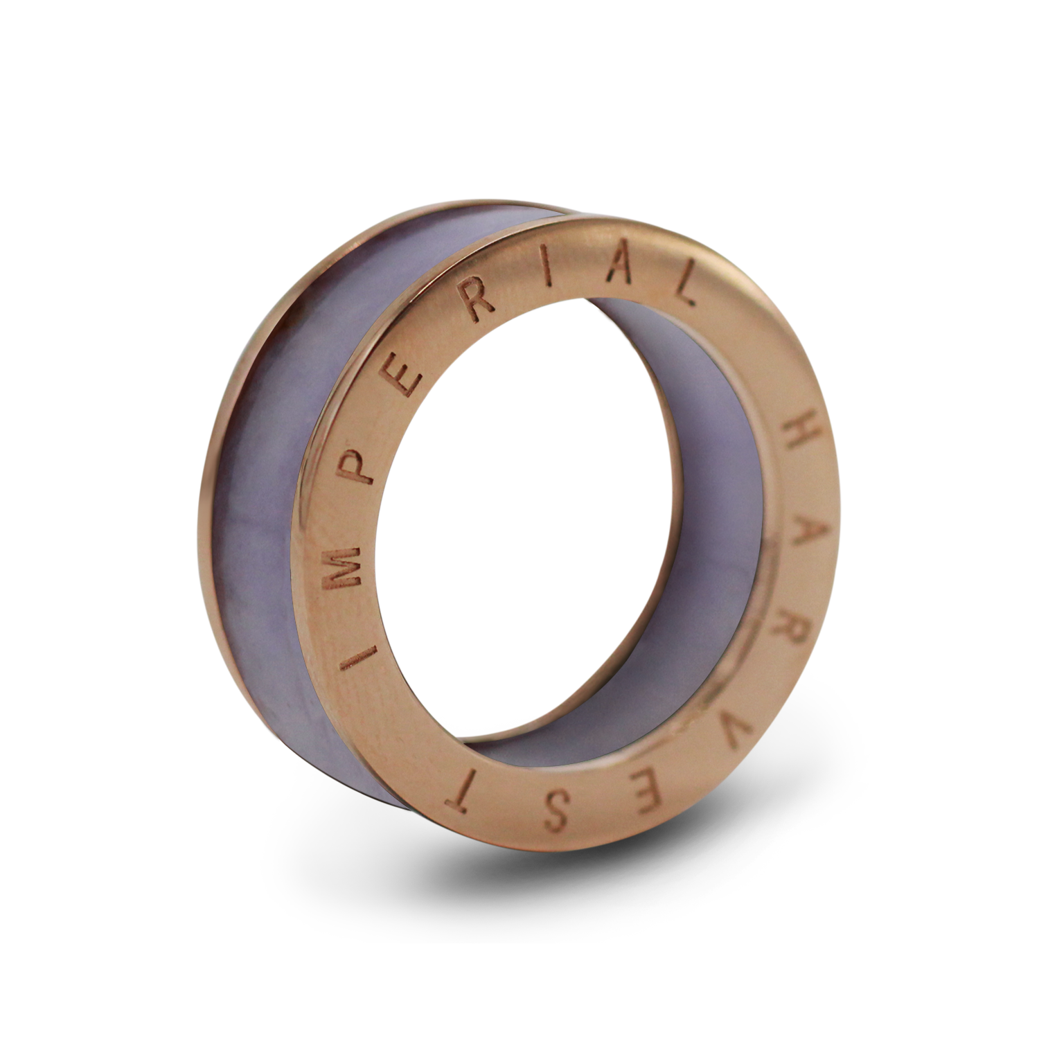 Bliss of Harvest Fine Jadeite Ring (Lavender)