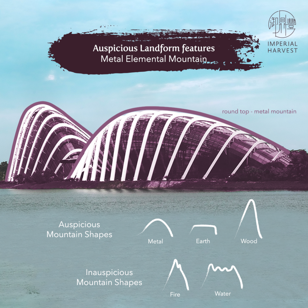 Auspicious landform features - metal elemental mountains